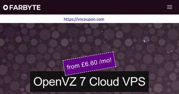 Farbyte - Cheap Managed Cloud VPS 最低 6.60英镑每月