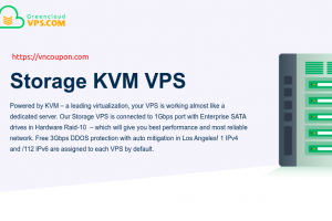 GreenCloudVPS – 特价机 Storage VPS 仅 $48每年 + 优惠10% Storage KVM VPS in 美国/EU/SG/HK/JP/VN