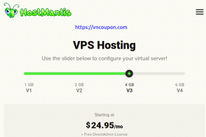 HostMantis – 优惠25% 永久 on NVMe SSD VPS + 免费DirectAdmin License