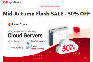 LayerStack Mid-Autumn Flash Sale – 优惠50% 云服务器 in 香港, Tokyo & Singapore