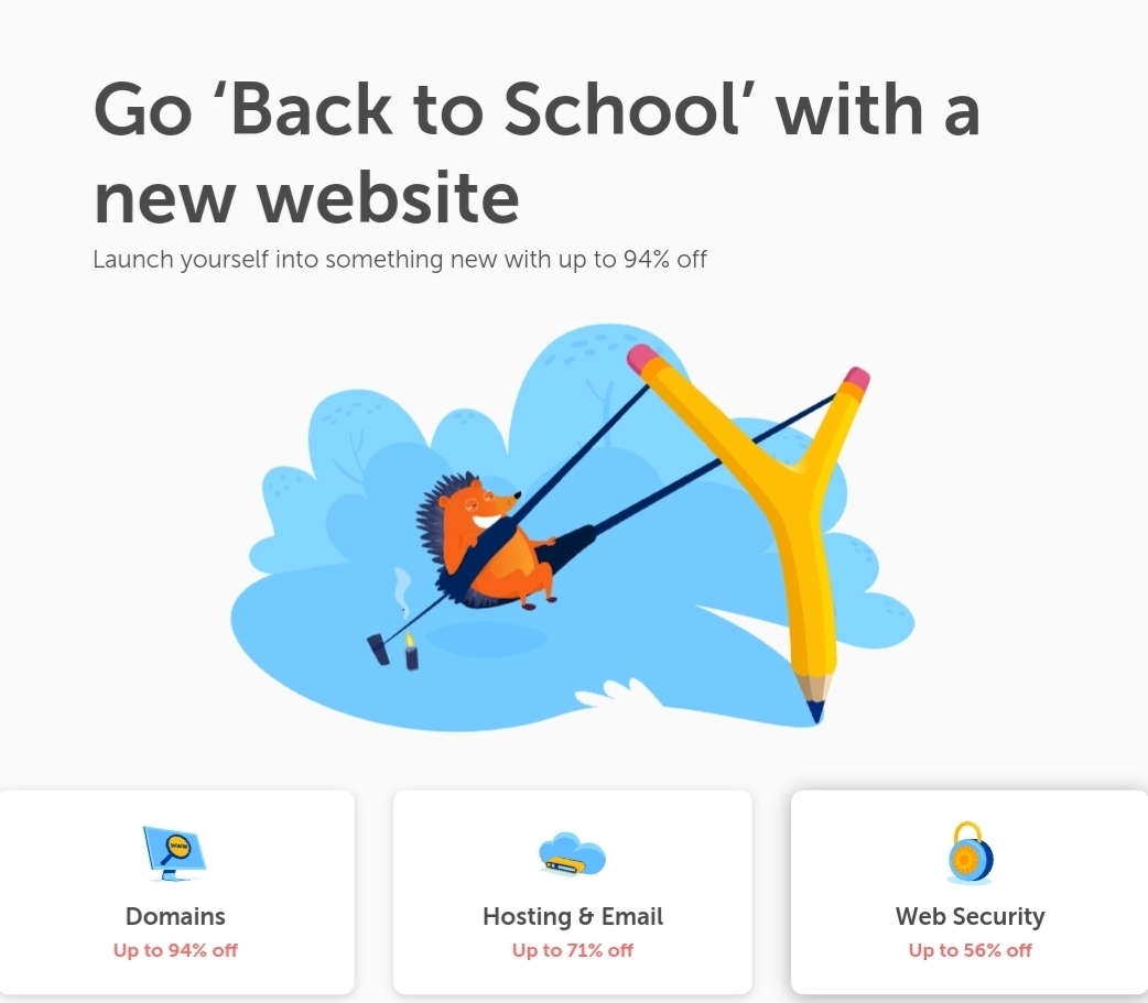 [Back to School Deals] Namecheap – Save 最高优惠94% 域名 & Hosting