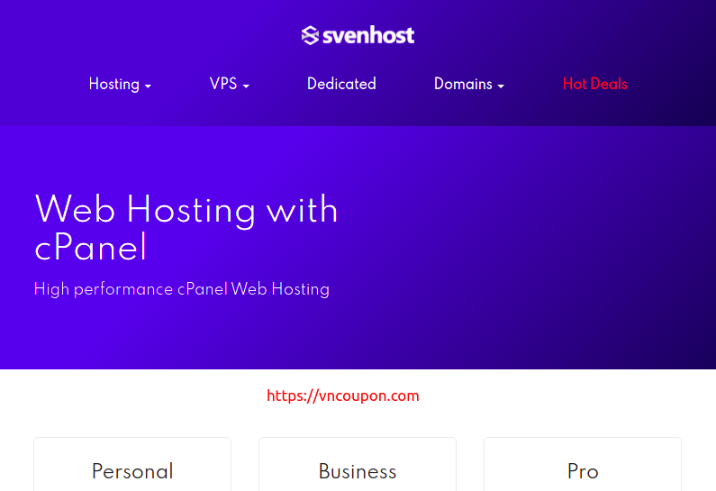 SvenHost – 特价机 虚拟主机 最低 $6每年 + Flat 65%折扣 优惠券