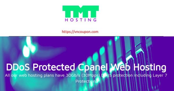 TMT Hosting -  优惠15% DDOS防护 Cpanel 虚拟主机
