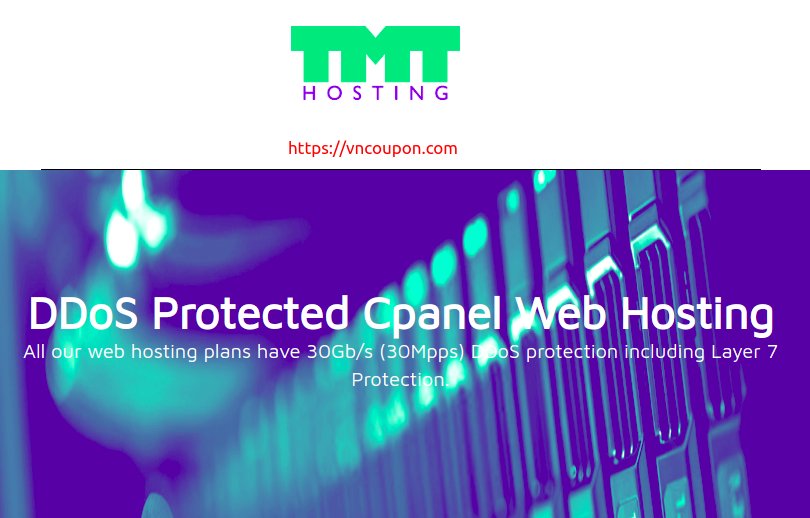 TMT Hosting –  优惠15% DDOS防护 Cpanel 虚拟主机