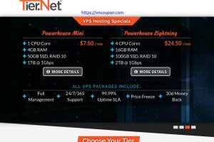 Tier.Net – 高性能 VPS 提供 最低 $8.99每月
