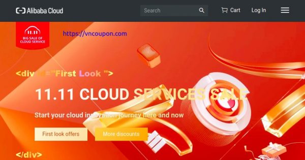 Alibaba Cloud - 11.11 Cloud Services Sale with $1