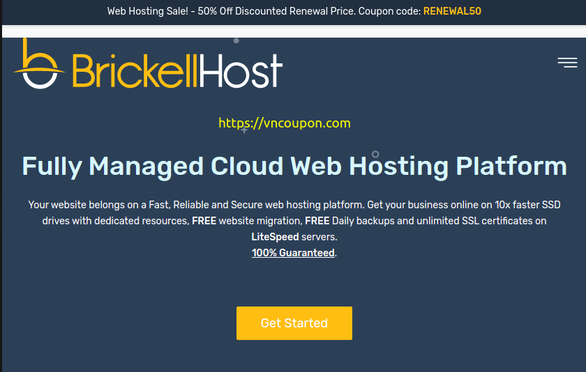 BrickellHost – 优惠50% 虚拟主机 最低 $1.95每月