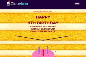 [Birthday Sale] Clouvider just turned 8! 优惠8% 永久折扣 on all products!
