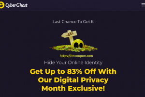 [New Year 2023] CyberGhost VPN – 优惠83% to the 2-years plan + 2 extra months 【免费】