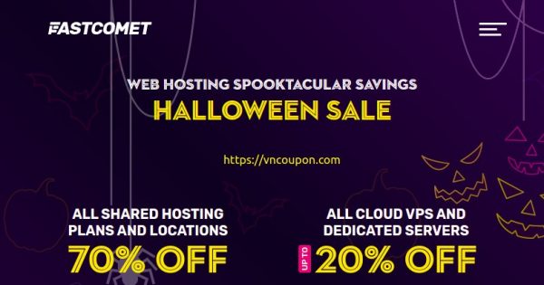 [Halloween 2021 Sale] FastComet - 优惠70% All 虚拟主机 - 优惠30% All Cloud VPS、独服