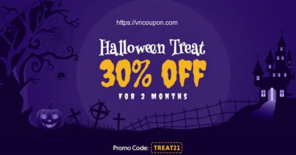 [Halloween 2021 Sale] Cloudways - 30% exclusive折扣 on hosting套餐 for the next two months.
