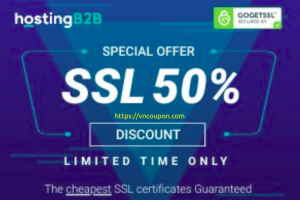 优惠50% SSL Certificate Sale at HostingB2B