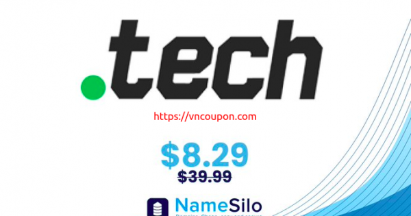 Get your .TECH 域名 name for $8.29 at NameSilo!