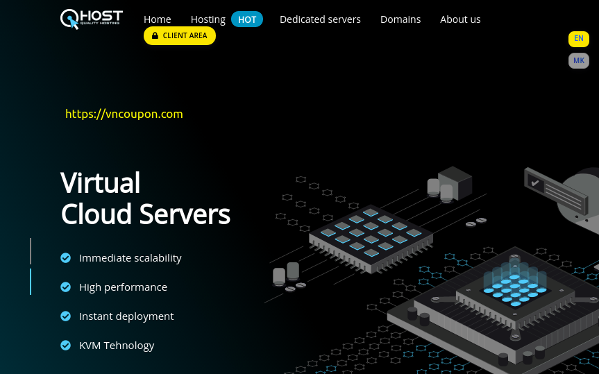 QHost – 优惠20% on 虚拟主机, VPS, Windows VPS in Macedonia