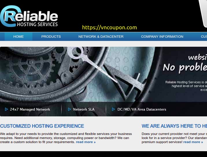 Reliable Hosting Services – 特价机 独服 提供 最低 $50每月