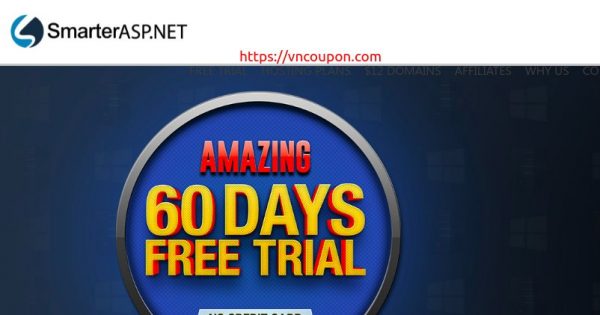 SmarterASP.NET - 60 Days 免费Trial on Windows ASP.NET Hosting