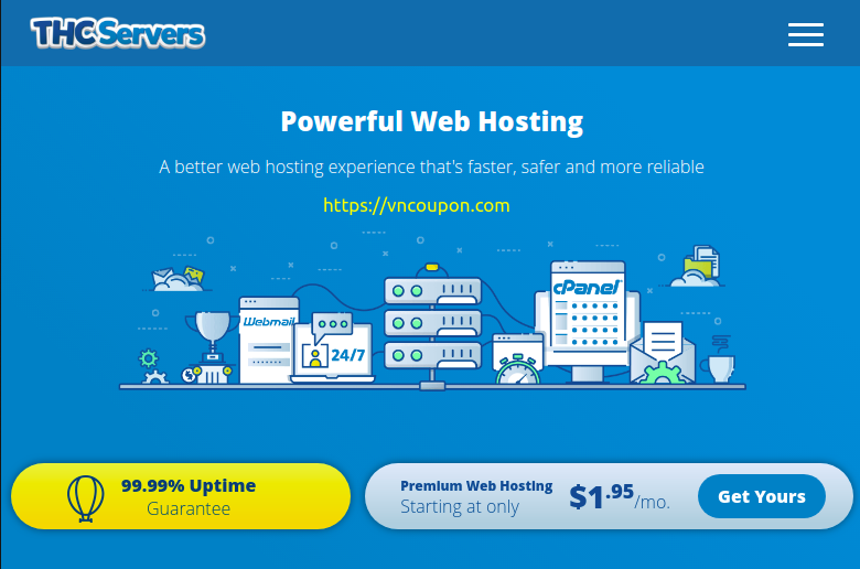 THCServers – 节省 优惠50% on Web, Reseller、VPS