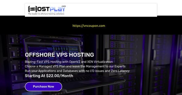 HostPlay - 优惠15% Offshore Managed VPS 最低 $22每月