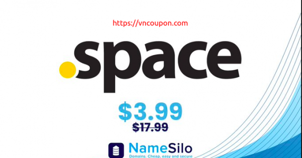 Get your .SPACE 域名 for $3.99 at NameSilo!