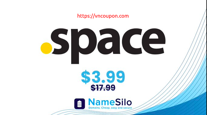 Get your .SPACE 域名 for $3.99 at NameSilo!