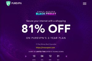 [Pre 黑色星期五 2021] PureVPN – 优惠81% On PureVPN’s 2-Year Plan