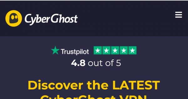 [黑色星期五 2021] CyberGhost VPN - 优惠83% 2-year plan + 3 months free