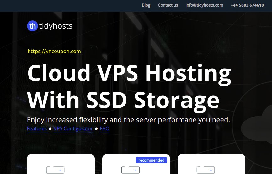Tidyhosts – 优惠30% VPS 提供 最低 6.50英镑
