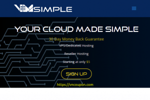 VM Simple – 优惠65% KVM VPS 最低 $5每月