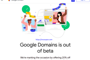 Google 域名 is out of beta – 优惠20% any single 域名 registration or 流量.