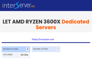 InterServer – 特价机 AMD Ryzen 独服 仅 $75每月