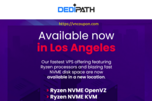 DediPath – Powerful Ryzen VPS可用 in 洛杉矶 最低 $44每年