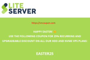 [Easter Deals] LiteServer – 优惠25% 永久 MVMe & Storage VPS 最低 €3,75每月