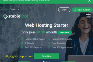 [Flash Sale] StableHost – 优惠99% All 虚拟主机 最低 $0.1每月