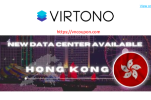 Virtono 香港 Location可用 – Cloud VPS 最低 €29.95每年