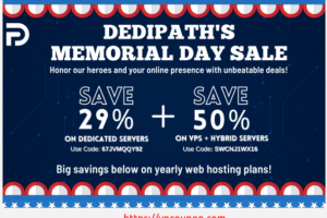 [Memorial Day 2023 Sale] DediPath – 优惠50% VPS 最低 $1.75每月 + 优惠29% 独服 最低 $31.95每月