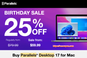 Parallels Birthday SALE – 节省 25% on Parallels Desktop 17