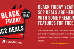 [Pre 黑色星期五 2022] CloudCone 云服务器 Deals are here – Start 最低 $32.94每年