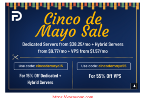 DediPath – Cinco De Mayo Sale – 优惠55% VPS 最低 $1.57每月 – 优惠15% 独服 最低 $38.25每月 – 优惠15% Hybrid Servers