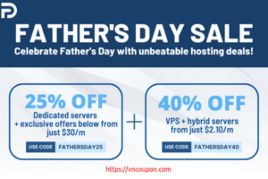 [Father’s Day Sale] DediPath –  优惠40% VPS 最低 $2.10每月 – 独服 Deals 最低 Just $30每月