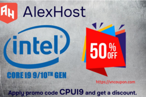 AlexHost – 优惠50% Intel® Core™ i9 独服