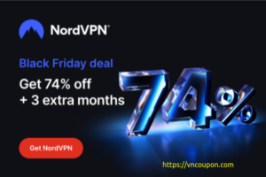 NordVPN 黑色星期五 2024 Deal – 优惠74% + 3 months FREE!