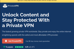 PrivateVPN 限量销售 – 节省 优惠85% VPN Service