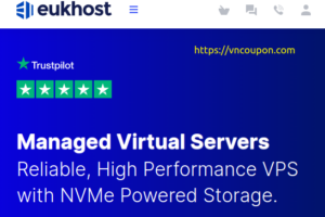 eUKhost – Managed VPS 最低 15.54英镑每月 – Hot deals today GET 优惠15%!