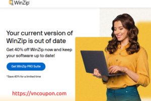 优惠40% 优惠券 on WinZip Pro Suite | 三月2024