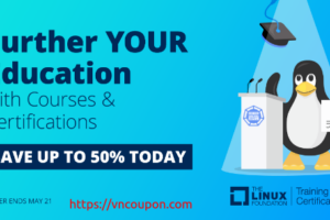 优惠50% Trainings、Certifications at The Linux Foundation