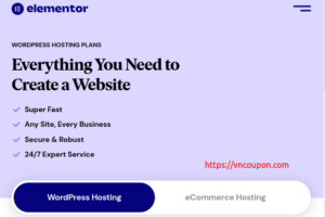 Elementor – Save 最高优惠75% on WordPress & eCommerce Hosting