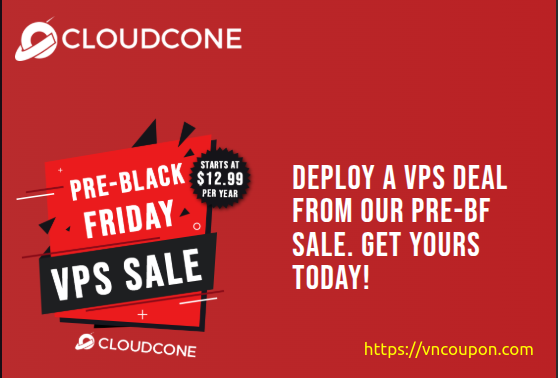 [Pre-黑色星期五 2025] CloudCone –折扣ed annual VPS deals 最低 $12.99每年、more!