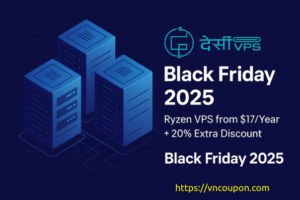 [黑色星期五 2025] DesiVPS – Ryzen VPS 最低 $17每年 + 20% Extra折扣