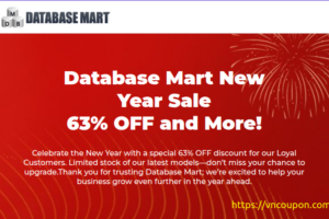 Database Mart New Year 2025 Sale 优惠63%、More!