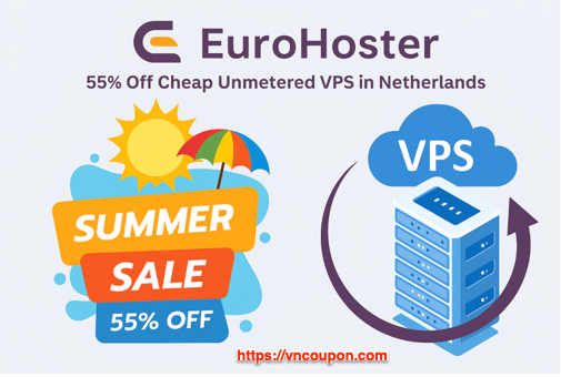 [夏季Sale] EuroHoster – 优惠45% High CPU VPS in Netherlands – 无限 traffic